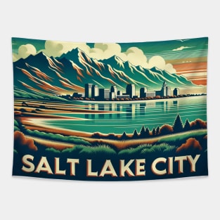 Vintage Salt Lake City Tapestry