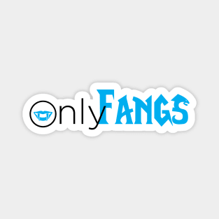 OnlyFangs T-Shirt – Funny World of Warcraft OnlyFangs Logo Astarion Vampire Bite Gamer Magnet