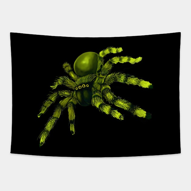 Giant Hairy Spider Tapestry by NMODesigns