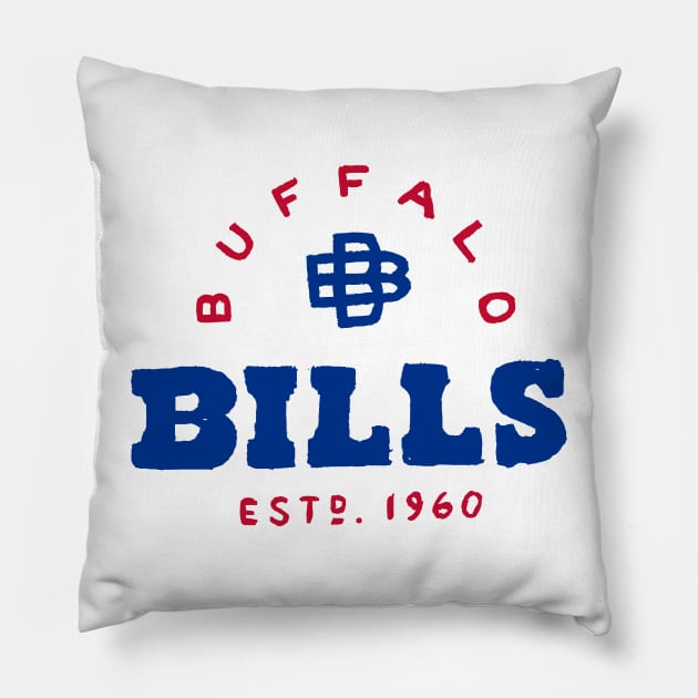 Buffalo Biiiills 03 Pillow by Very Simple Graph