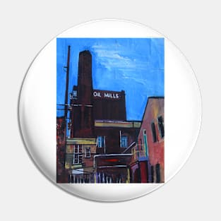 Oil Factory, Hull, England Pin