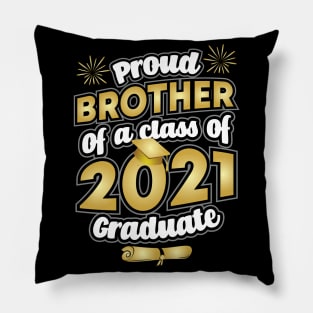 Proud Brother of a 2021 Graduate Graduation Pillow