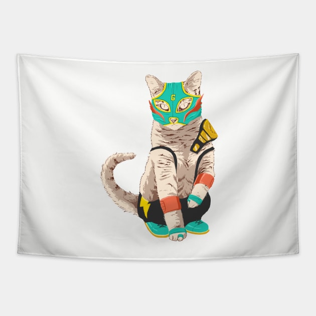 El Gato Asesino Tapestry by fightstacy