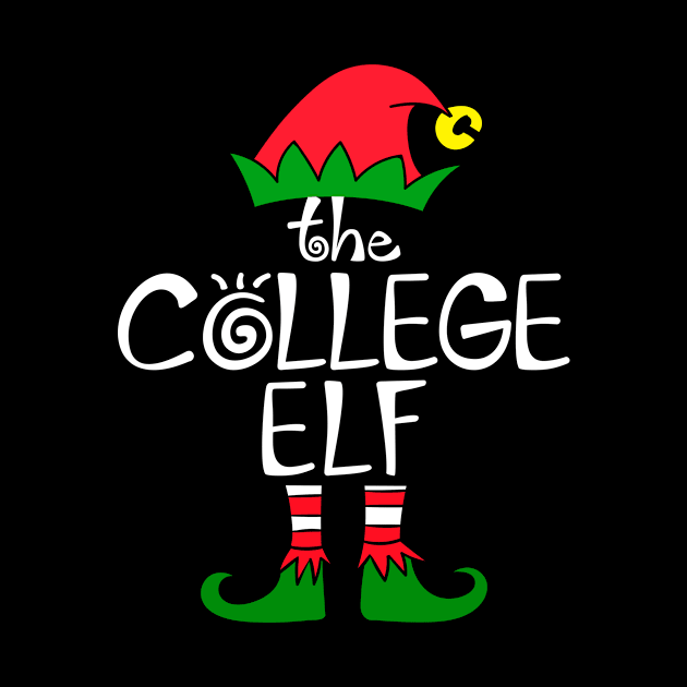 Elf Saying The College Elf Matching Family Group Christmas by calvinglory04