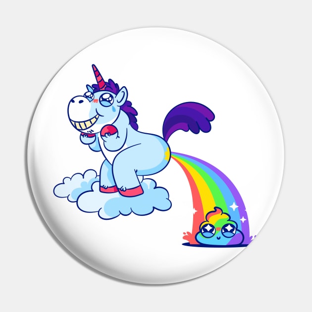 Rainbow Unicorn Poop Pin by LR_Collections