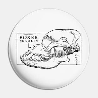 Boxer skull Pin