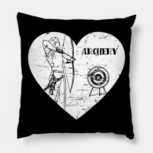 Love Archery Mom Dad Archer Bowman Arrow Bow Target Arc Pillow