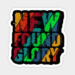 vintage color New Found Glory Magnet