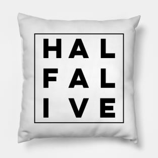 Half Alive Square Logo (Black Logo) Pillow