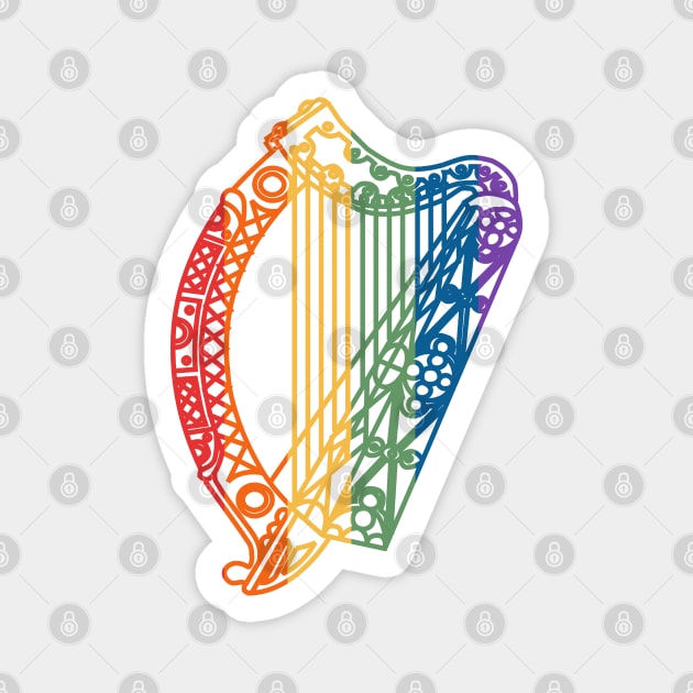 Irish Pride Harp Magnet by fearcity