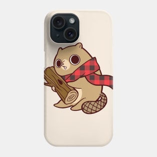 Beaver and his log Phone Case