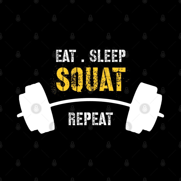 Eat sleep squat repeat by Hloosh