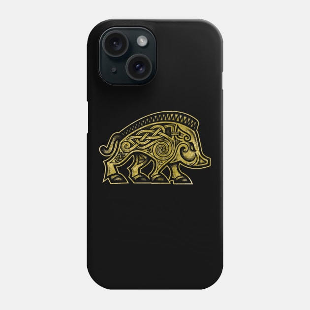 Boar War Pig Phone Case by celtichammerclub