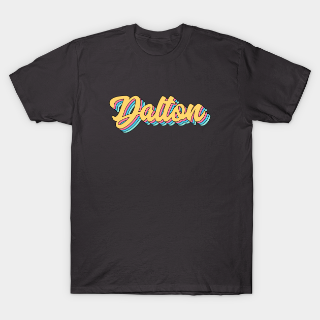 Discover Dalton Retro Yellow Script - Dalton - T-Shirt