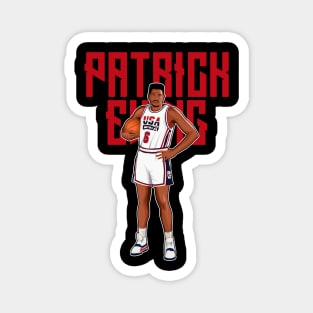 Patrick Ewing USA Team #6 Bold Magnet