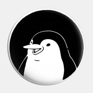 Penguin in Circle Pin