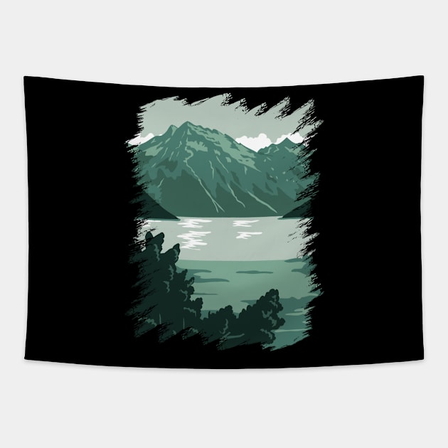 Lake Clark National Park Tapestry by ArtisticParadigms