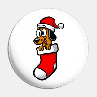 Christmas Dog - Dachshund Christmas Dog Pin