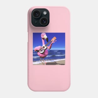 Stringed Flamingo Beeeeeach Phone Case