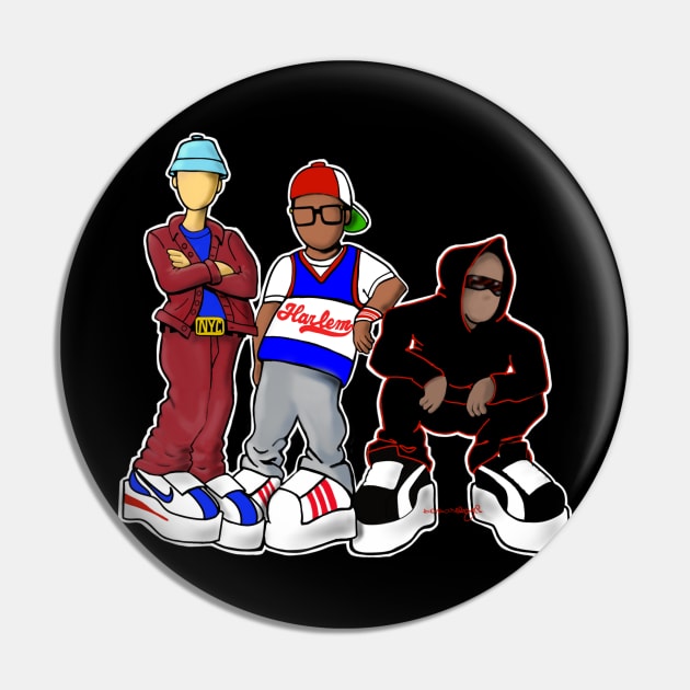 Harlem b boy Pin by Duendo Design