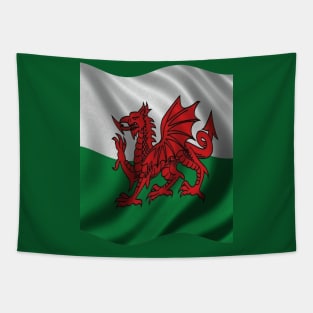 Y Ddraig Goch Welsh Flag Rugby Union v1 Tapestry