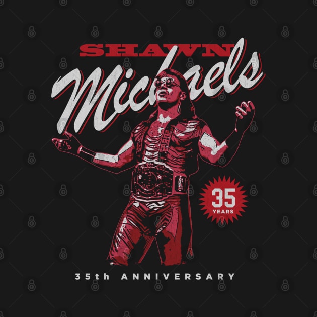 Shawn Michaels 35th Anniversary Retro by MunMun_Design