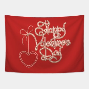 Happy Valentines Day Theme Tapestry