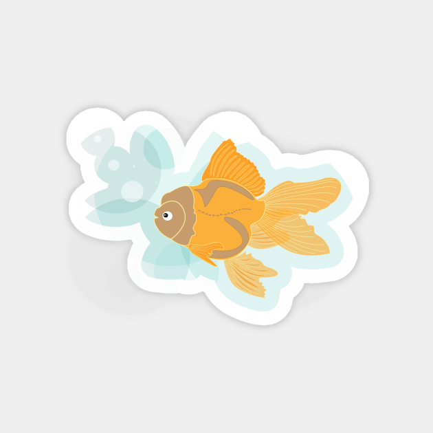 Golden Fish Fish Magnet Teepublic Golden Fish Fish Magnet Teepublic