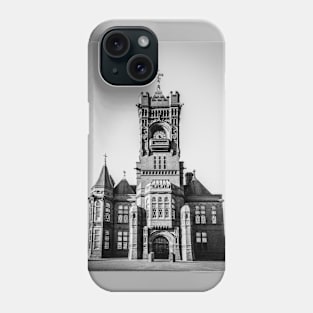 Pierhead Building Black and White Phone Case