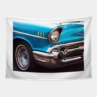 Chevrolet Bel Air Muscle Cart in Blue and Gold Tapestry