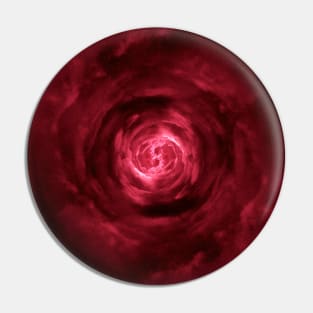 Red Wormhole in Space Pin