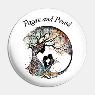 Mother Earth and Tree of Life Pin