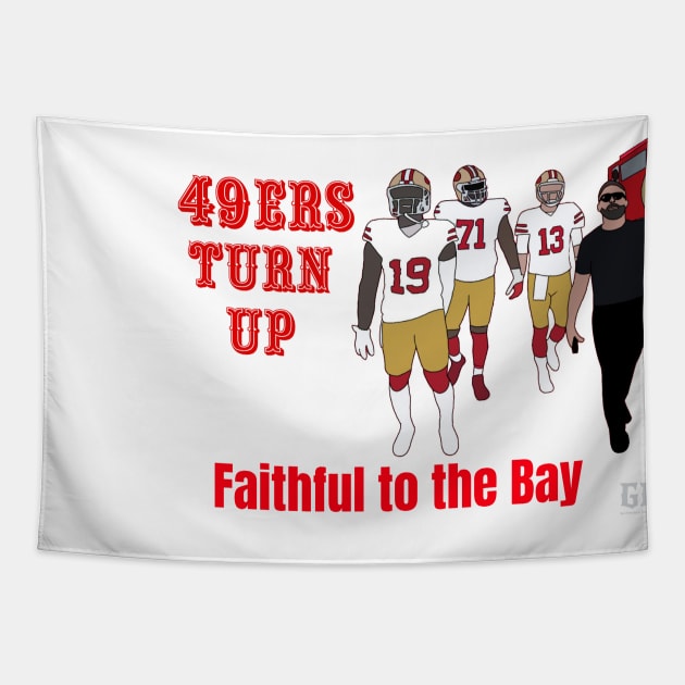 San Francisco 49ers Turn Up Tapestry by GRIND