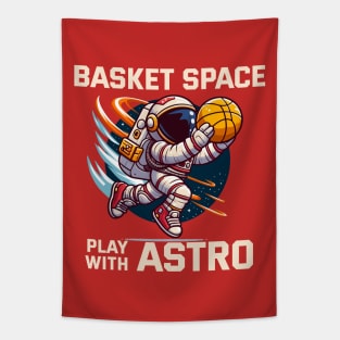 Basket Space with Astro - Basketball Tapestry