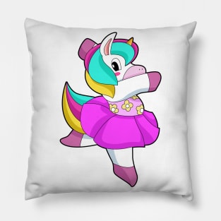 Unicorn Ballerina Ballet Pillow