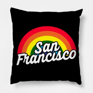 San Francisco LGBT Gay Pride Rainbow Flag Pillow