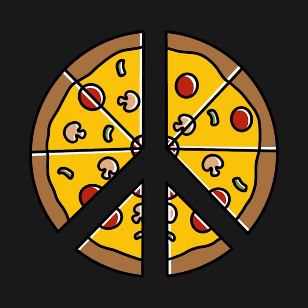 Peace of Pizza by drawingsbydarcy