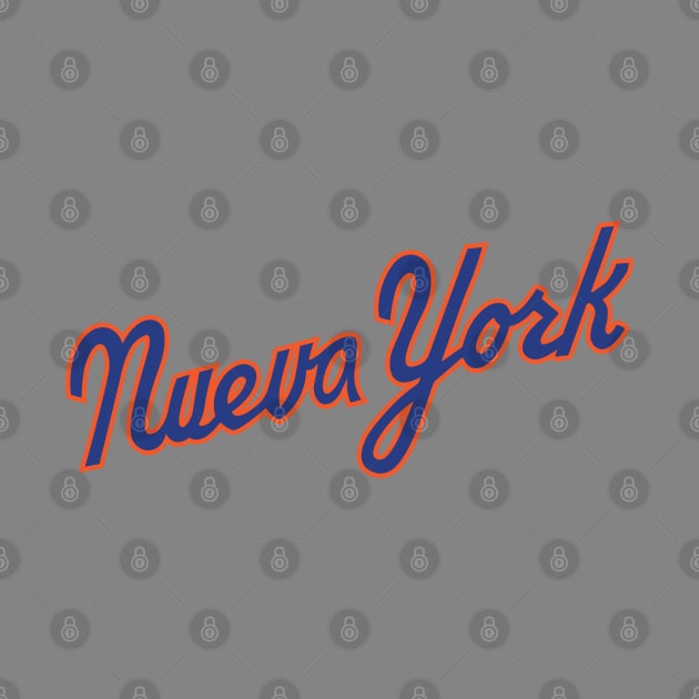 Los Mets de Nueva York - 80s Scirpt by bintburydesigns