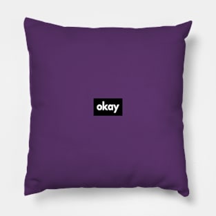 Okay block Pillow