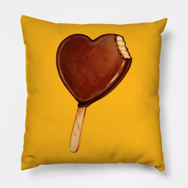 Heart Ice Cream Pillow by KellyGilleran