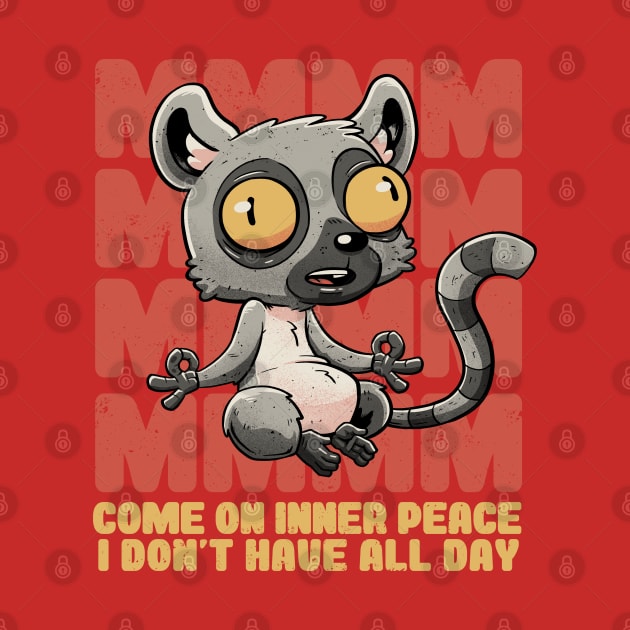 Inner Peace - Cute Funny Animal Gift by eduely
