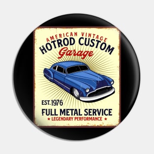 Retro Vintage Automotive Tin Sign Pin