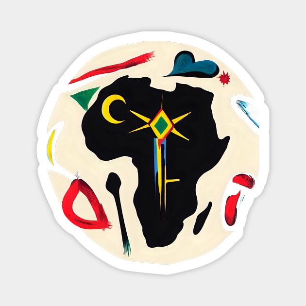 African tribes Magnet by Mr Eight