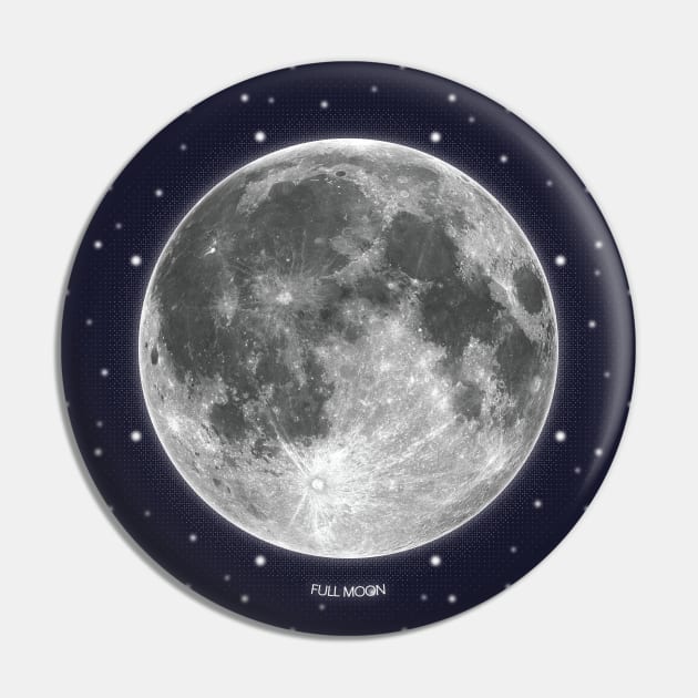 Full Moon - Moon Phases Pin by meownarchy