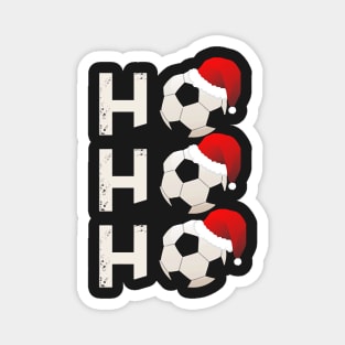 Ho Ho Ho Santa Hat Soccer Magnet