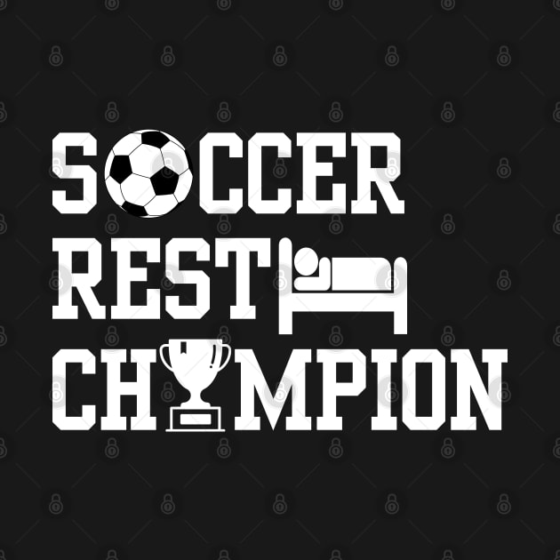 Soccer Rest Champion by NomiCrafts