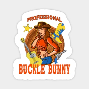 Professional Buckle Bunny Magnet