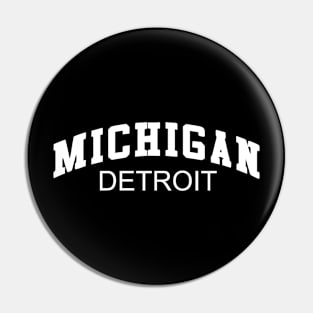 Michigan Detroit Pin