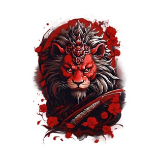 Red Lion Samurai T-Shirt