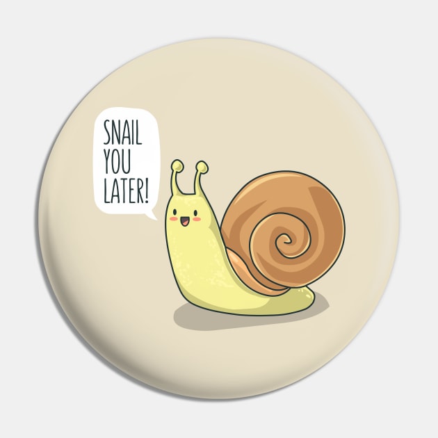 Snail Pin by AnishaCreations